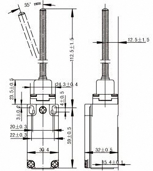 wymiary przecznika SN4100