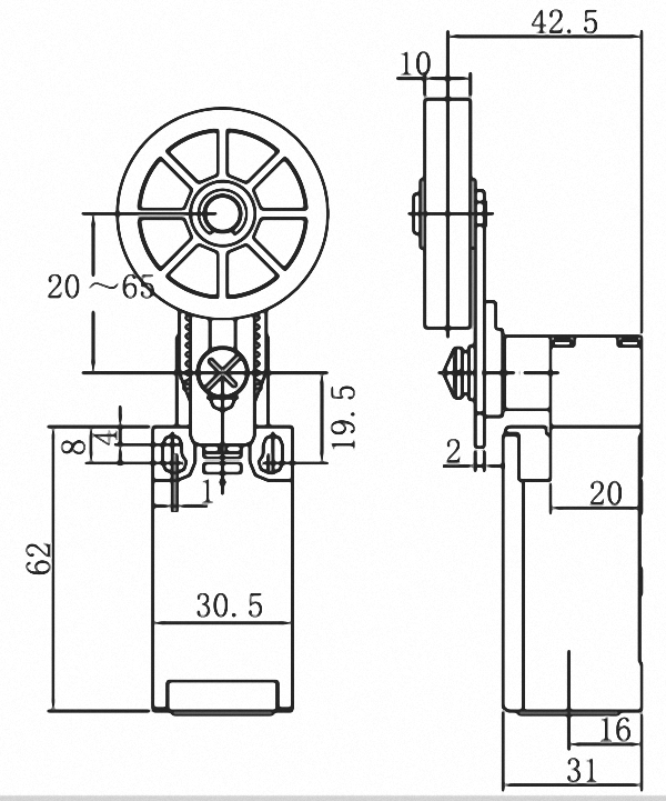 wymiary przecznika SN4118